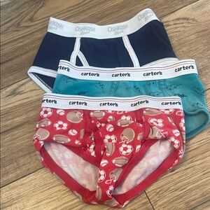 Carter's Red and Blue Underwear Set with Branded Waistbands​